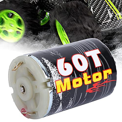 540 Brushed Motor Spare Part Accessory for 1/10 RC Car Boat Model, High - Purity Copper Windings with Super Large Bearing, Precisely Balanced Rotor for Stable Performance (M540-60T) - size: M540-60T