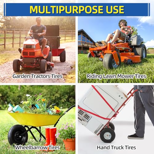 (4 Pack) GICOOL 5/8" Bore Flanged Deep Groove Ball Bearing, 16mm ID x 35mm OD x 13mm W Sealed 9Cr18 Steel Bearing for Wheelbarrow, Lawn Mower, Garden Cart, Hand Truck Tire and Wheel Parts Replacements - size: ID 5/8" x OD 1-3/8"