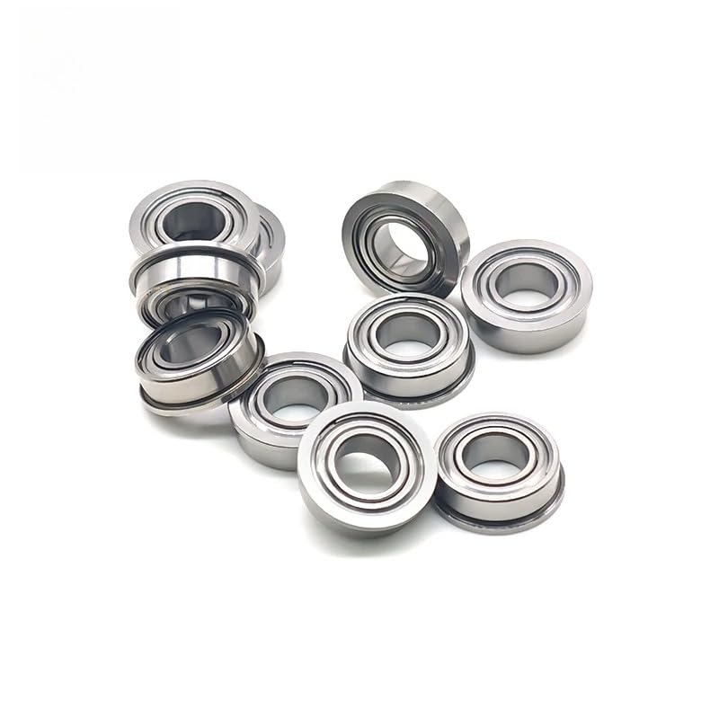 10PCS MF126ZZ 6x12x4 mm Bearing ABEC-7 Miniature Flanged MF126Z Ball Bearings MF126 ZZ - size: MF126ZZ 6x12x4