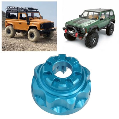 Metal Differential Case, Aluminum Alloy Upgrade Parts Accessories Front Rear Universal Diff Case with 4 Screws for 1/10 RC Car (Blue) - color: Blue