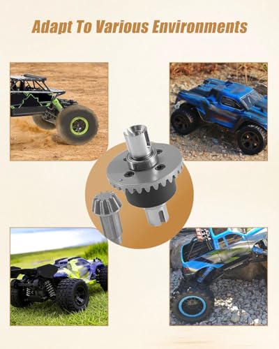 Differential Drive Assembly Fit for JJRC C8805 RC Cars | RC Car Differential Gear Component, Drive Assembly Parts, 1/14 Buggy Vehicle Accessory