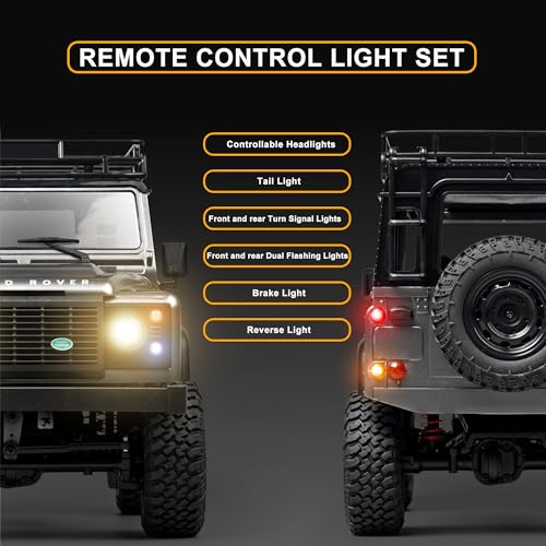 MN 99s 1/12 4WD RC Jeep Rock Crawler for Adults | 2.4G RTR off-road drift truck, ideal hobby gift with 4-wheel drive performance - color: Mn99s
