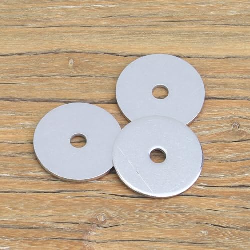 60 Pieces M4x25x1.5mm Fender Washers, 304 Stainless Steel Flat Washers, Fender Washers, Metal Washers for Screws Bolts - size: M4X25X1.5mm