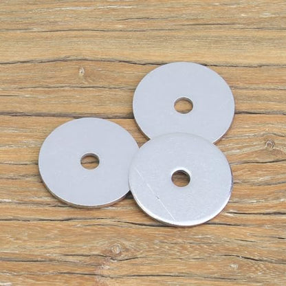 60 Pieces M4x25x1.5mm Fender Washers, 304 Stainless Steel Flat Washers, Fender Washers, Metal Washers for Screws Bolts - size: M4X25X1.5mm