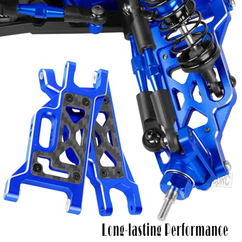 Upgrades Parts for 1/10 Slash VXL 2WD/Slash 2WD,Aluminum Front Rear Suspension A Arms w/Tie Bar Hops Up,Navy Blue (Only for Slash) - color: Blue(arm)