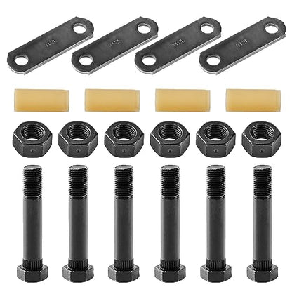 Lonffery Trailer Alex Shackle Kit, 312L Shackle Strap Fit for 3500lb-7200lb Double Eye Spring - size: 312-1PC