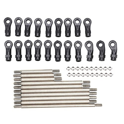 Yinhing RC Metal Link Tie Rod Pull Rod Set with End Balls for 313Mm Wheelbase 10 RC Car High Design for Improved Performance and Enhanced Control in Adventures