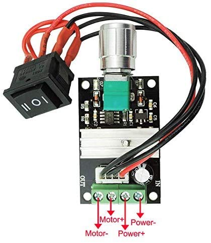 2 Pcs DC Motor Speed Controller PWM 1203BB 6 V 12 V 24 V 3 A 80 W speed adjustable reversible pulse forward and reverse control switch button