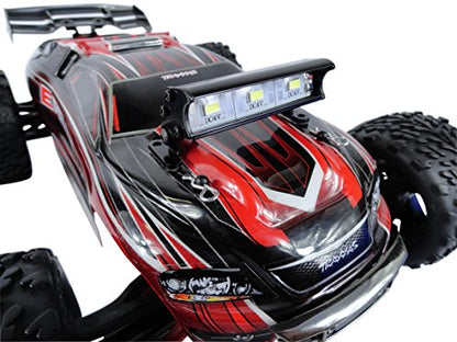 Apex RC 3 LED 55mm Aluminum Light Bar Compatible with Traxxas 1/16 Teton, 1/16 Summit, 1/16 E-Revo, ECX 1/18 Temper, 1/18 Rukus, 1/10 AMP Desert Buggy, 1/10 Boost Buggy & More #9040