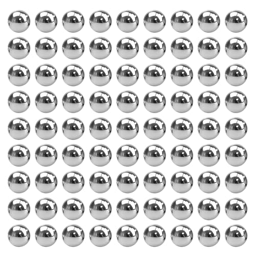 350 Pcs M6 Stainless Steel Bearing Balls, Metric Precision Bike Ball Bearings for Acrylic Paints, Nail Polish & Epoxy Resin, Durable Agitator Balls for Ball Bearings - size: M6-350Pcs