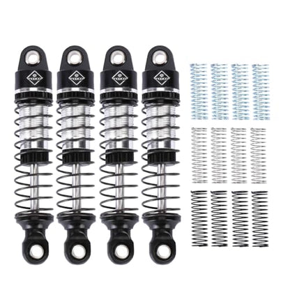 CR18P Shocks 59MM Aluminium Oil-Filled Shock Absorber With Spring | Long Travel Shocks For HobbyPlus CR18P EVO PRO Furitek Upgrade Parts 1/18 RC Crawler