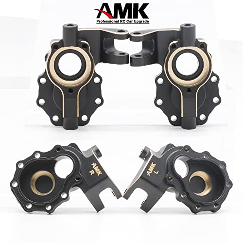 TRX4 Brass Caster Blocks C-Hubs Steering Knuckle Rear Axle Mount Housings Inner Brass Counter Weight for 1/10 RC Crawler TRX6 TRX4 Upgrade Parts (A 6-in-1)