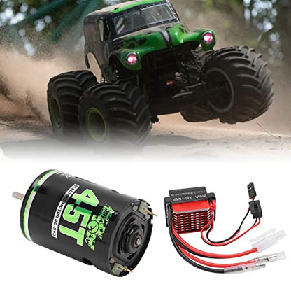 VGEBY RC Brushed Motor ESC, High Performance 360A Speed Controller 1/10 Scale Electronic Speed Control for RC Car Racing Enthusiasts Off-Road Vehicles Hobbyists