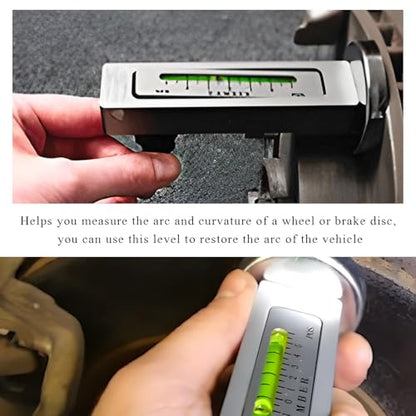 Adjustable Magnetic Gauge Tool, Automotive Camber Caster Strut Wheel Alignment Gauge, Universal Castor Strut Wheel Hub Alignment Instrument for Car RV Truck Tire Repair