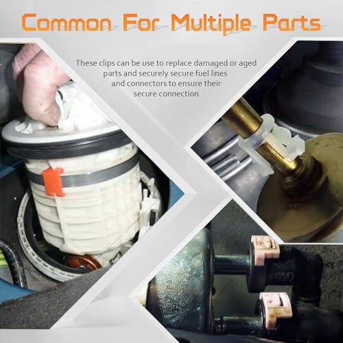 OTUAYAUTO Fuel Line Clips, 70PCS Fuel Line Retaining Clip Assortment Kit | Transmission Line Clips, Refrigerant Line Clip, 3/8 & 5/16 Fuel Line Retaining Clip Kit Compatible with Ford GM - size: 70Pcs 7 Sizes Clips for Ford GM