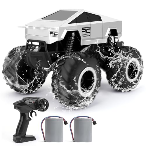 1:16 Waterproof Monster Truck Toys RC Cars Amphibious Remote Control Car Trucks 4WD All Terrain Off-Road Pickup Toy