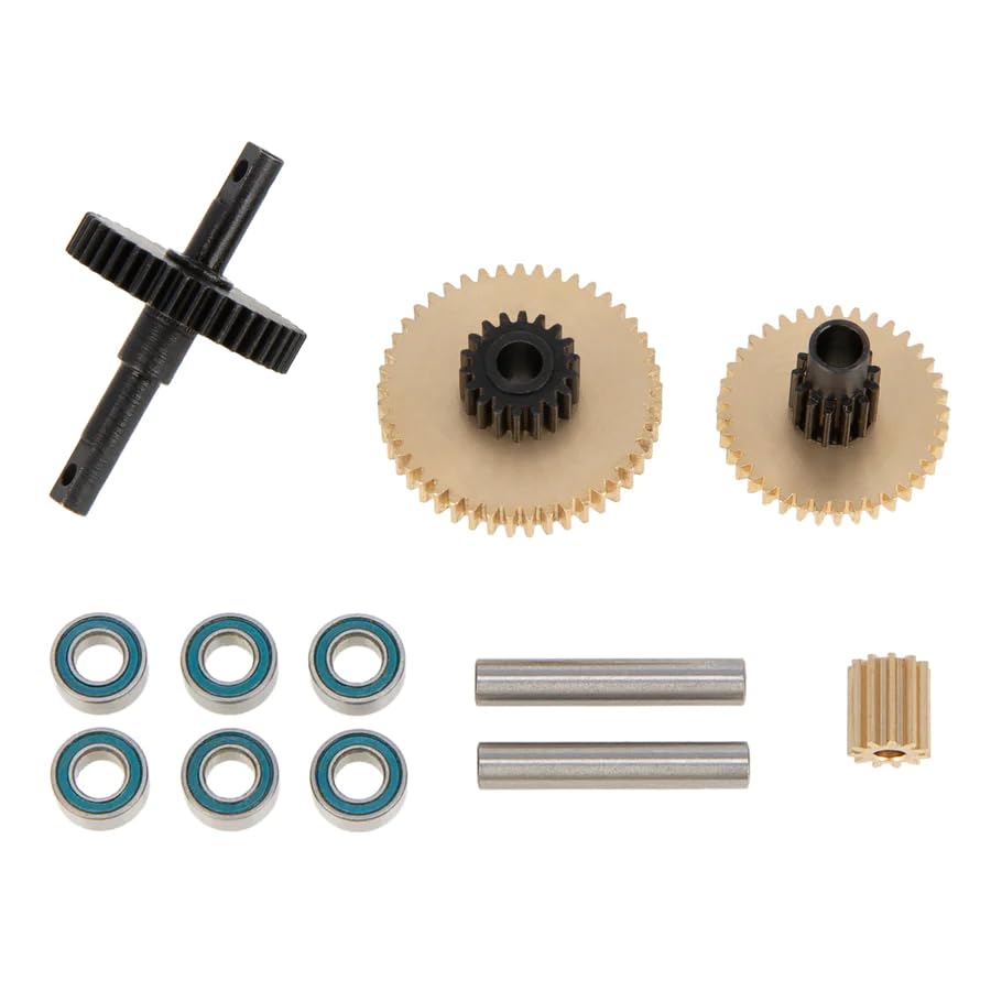 Meus Racing Steel Low Range Transmission Gear Set Upgrade Parts for TRX-4M TRX4M Bronco Defender 1/18 RC Crawler Car - Remote Control Car, RC Car, RC Crawler 1/18 Upgrade Parts (HELIDIRECT) (25.87:1) - color: 25.87:1
