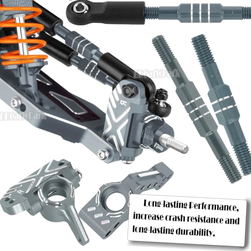 RC Upgrades Part for 1/10 Rustler Stampede (VXL) 2WD,A-Arm,Shock,Drive Shaft,Caster Block,Steering Blocks,Stub Axle Carriers,Steering Bellcranks,Links,Shock Tower,Front Bulkhead,Titanium - color: Titanium - (Rc Upgrades)