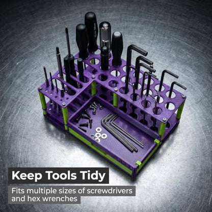 RC Remote Control Model Screwdriver Storage Rack - Boat Models, Airplane Models, Car Models, Drone, Maintenance Tools Rack, Tool Box, for Remote Control Model Enthusiasts - Purple - color: Purple