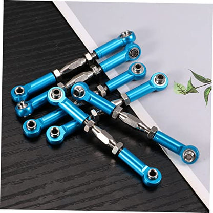 6pcs Aluminum Turnbuckle Rods for Rc Epxhsp Racing Trucks and Buggies Linkage Upgrade Parts - color: Blue