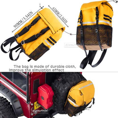 RC Crawler Accessories Roof Simulation Decoration Box Luggage Bag Recovery Board for 1/10 Trx4 Trx6 Axia1 SCX10 Red cat (Style A) - style: Style A(1set)