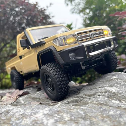 RC Truck 1/12 RC Rock Crawler 4x4 Toyota Land Cruiser All Terrain RTR | Remote Control Crawler Pickup Off Road 2.4GHz 280 Motor Proportional Throttle Steering for Adult MN-82