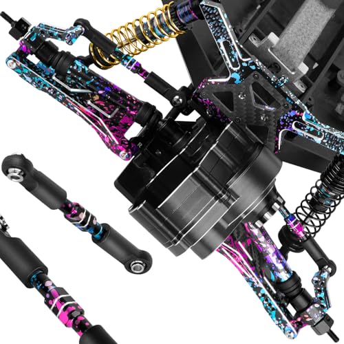 RC Aluminum Front&Rear Link Set Upgrades Part for 1/10 Slash 2WD VXL.Adjustable Turnbuckles Camber Links Toe Link Hops Up,Colour - color: Colour(for 1/10)