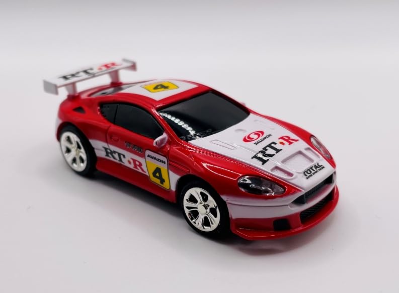 Mini RC 1:58 Scale Small Pocket Portable Micro Racing Car Can Miniature Coke Can Upgraded 2.4G Wireless Radio Remote Control for Multi-Users (Qty. 1 = 1 Can) (Red) - color: Red