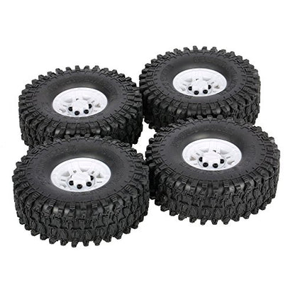 Goolsky 4Pcs AUSTAR AX-5020C 1.9 Inch 120mm Tires with Hub for 1/10 Traxxas Redcat SCX10 AXIAL RC4WD TF2 Rock Crawler