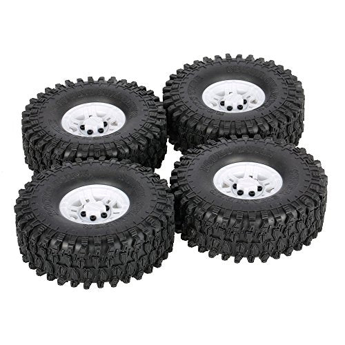 Goolsky 4Pcs AUSTAR AX-5020C 1.9 Inch 120mm Tires with Hub for 1/10 Traxxas Redcat SCX10 AXIAL RC4WD TF2 Rock Crawler