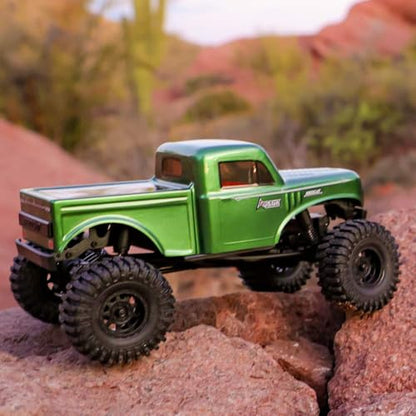 Redcat Racing Ascent 18 Brushless RC Rock Crawler – 4WD 1/18 RC Crawler with Portal Axles, High Steer Geometry, Waterproof ESC, LiPo Battery, RTR Hobby Grade RC Truck 4x4 - Green - color: Green