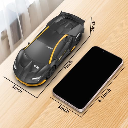 RC Drift Car Remote Control Car 2.4GHz 1/24 4WD 15KM/H High Speed Racing Sport with LED Lights Drifting Tire Toy for Adults Boys Girls Kids Gift - color: Black
