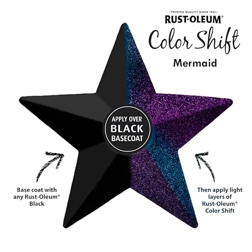 Rust-Oleum 398584-6PK Color Shift Spray Paint, 11 oz, Mermaid, 6 Pack - color: Mermaid, size: 11 oz (Pack of 6)
