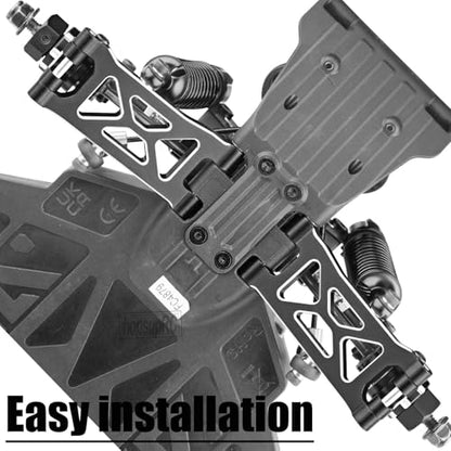 Upgrade Parts for 1/16 Mojave GROM 223S DSC 4X4 RTR,RC Shock& Arms&Drive Shaft CVD&Steering Knuckle Kit&Shock Tower&Adjustable Links&Steering Block&RC Gearbox&Sway Bar Kit,Black - color: Black(for 1/16)