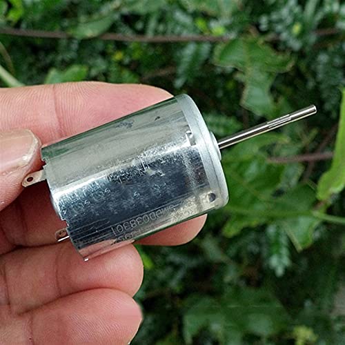 GTPBAO Power Science DIY Hobby Toy Model Motor, DC 6V 12V 10000RPM, Mini 370 Motor with Precious Metal Brush, 23mm Long Shaft 6-Pole Rotor, High Speed Large Torque Engine Projects