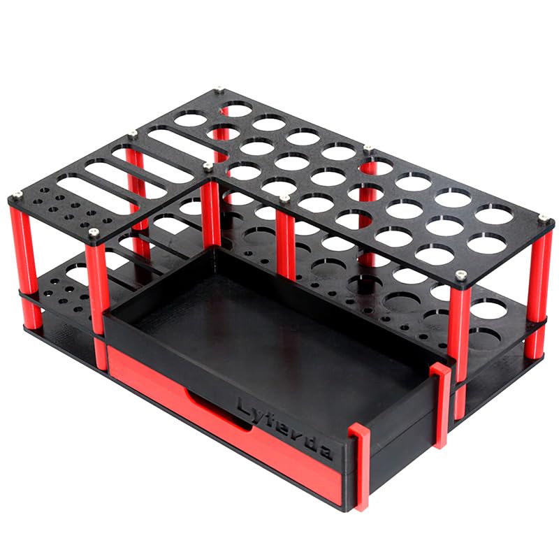 Professional RC Screwdriver Organizer RC Tool Stand Tools Kit Tool Holder for RC Hobby Repair Black - color: Black