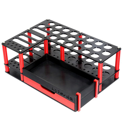 Professional RC Screwdriver Organizer RC Tool Stand Tools Kit Tool Holder for RC Hobby Repair Black - color: Black