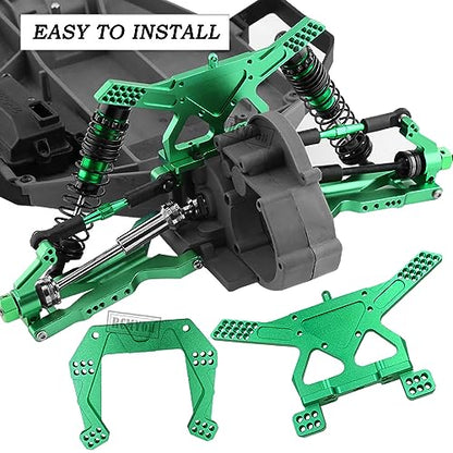 Upgrades for 1/10 Slash 2WD(VXL),RC Shocks,Suspension Arm,Caster Block,Steering Blocks,Stub Axle Carriers,Steering Bellcranks,Shock Tower,Camber Links,Drive Shaft,Hex Hub Adapters,Green - color: Green - Upgrades