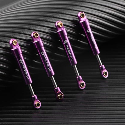 52mm Ultra-Thin Shock Adjustable Inner Spring for TRX4M, Purple | CNC Aluminum Dampers, Multi Mode Adjustment, Low Friction Damping Shaft - color: Purple