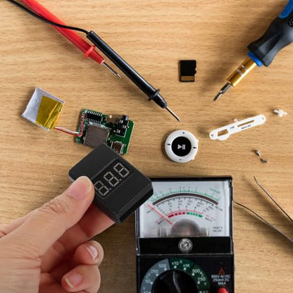 Lurrose Digital Lipo Battery Checker 1-8s Voltage Tester with Low Voltage Alarm for Rc Model Batteries for Drone and Electric Vehicle Users