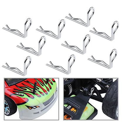 HobbyPark RC 1/16 1/18 Body Clips 90-Degree Angle Springy Pins for Traxxas Redcat Racing WLtoys A959 Car Truck Buggy Drift Touring (20-Pack)