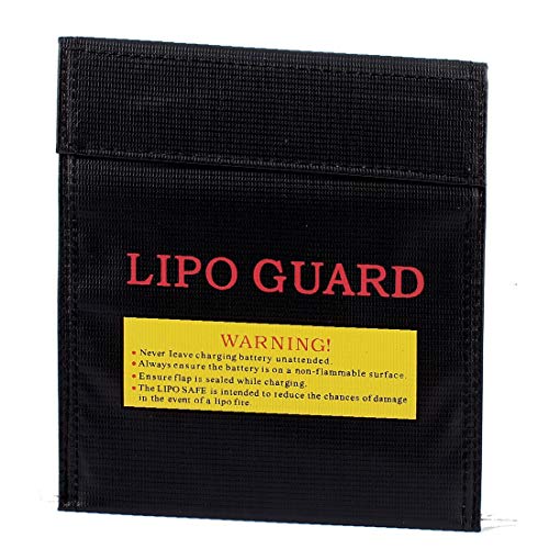 New Lon0167 22cm x Featured 18cm RC LiPo reliable efficacy Battery Safety Guard Fireproof Charging Bag Black(id:e8b ba 35 f2b)