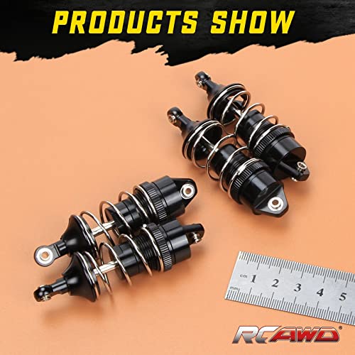 RCAWD ARRMA Vendetta 3S Infraction 70MM MEGA Front Rear Shocks for 1/8 Bash Rc ARA4319V3 ARA4215V3 Series Upgrades Part Black