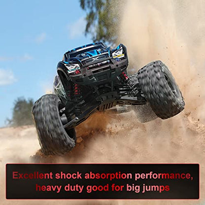 4PCS 1/10 RC Car Shocks Front & Rear Shock Absorber Damper Assembled Set | Compatible with 1:10 Scale Traxxas Slash/Rustler/Stampede/Hoss VXL 4x4 2WD Replacement Parts#5862 (Black Red) - color: Black Red