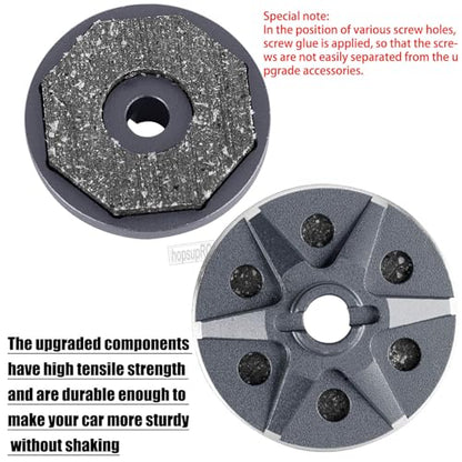 RC 48P&83T Upgrades Parts Spur Gear&Slipper Clutch&Transmission Gear&Slipper Rebuild Kit for 1/10 Slash/Rustler/Stampede/Bandit 2WD(VXL),Pressure Plate Hops up,Titanium - color: Titanium(48P&83T)