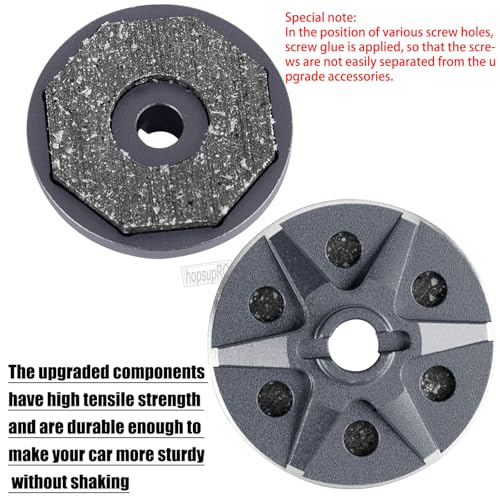 RC 48P&83T Upgrades Parts Spur Gear&Slipper Clutch&Transmission Gear&Slipper Rebuild Kit for 1/10 Slash/Rustler/Stampede/Bandit 2WD(VXL),Pressure Plate Hops up,Titanium - color: Titanium(48P&83T)