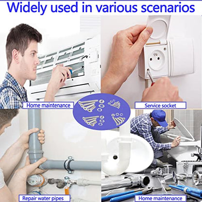 newlng 680pcs M3 M4 M5 M6 Flat Head Phillips Machine Screws with Nuts & Washers Kit 304 Stainless Steel Bolts and Nuts Washers Cross Countersunk Head Screws for DIY Repair Fixing Accessories - size: M3456-2