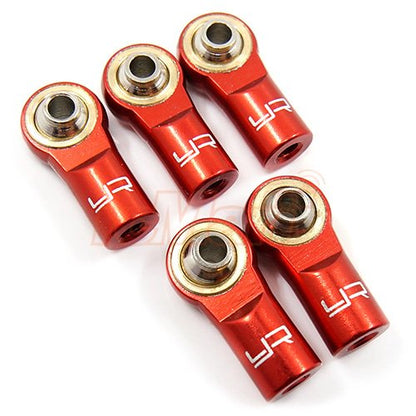 Yeah Racing Aluminum M3 Rod Ends (5pcs) Red #YA-0550RD