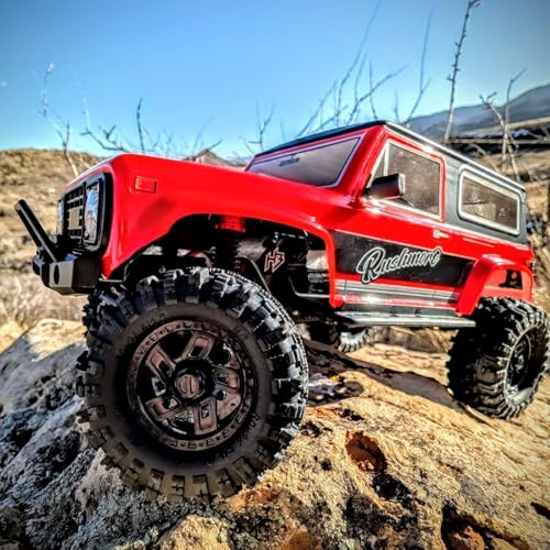 HOBBYPLUS CR-18P V3 Brushless Rushmore in Red - 1/18 Scale RC Truck Crawler with Off-Road RC Trucks Features, Portal Axles & Metal Gears - Ready-to-Run, 2S/3S LiPo Compatible (1810417-V3) - color: Rushmore - Red (1810417-v3)