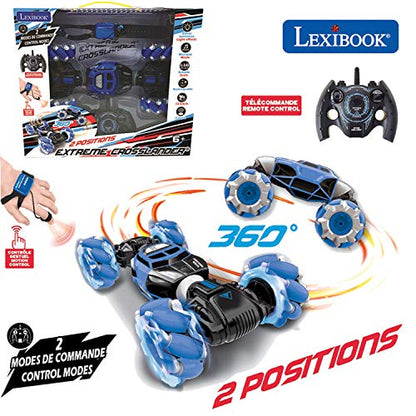 LEXiBOOK, Extreme Crosslander RC Car, RC50 | Gesture bracelet, Music, Light effects, Rechargeable - style: Crosslander Extreme - Luminous